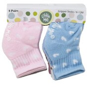 Wholesale - Little Me 8PK HALF CUSHION PASTEL DOTS 6-12M 12-18M C/P 36, UPC: 027467496672